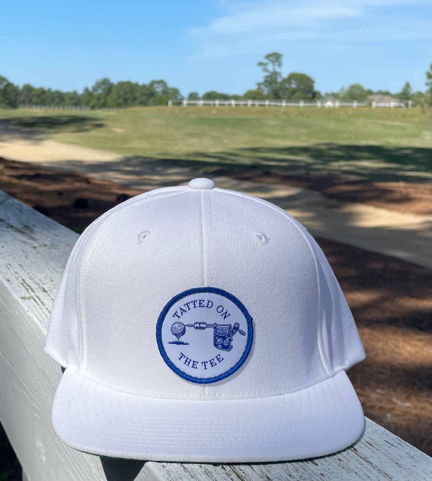 White Flat bill SnapBack