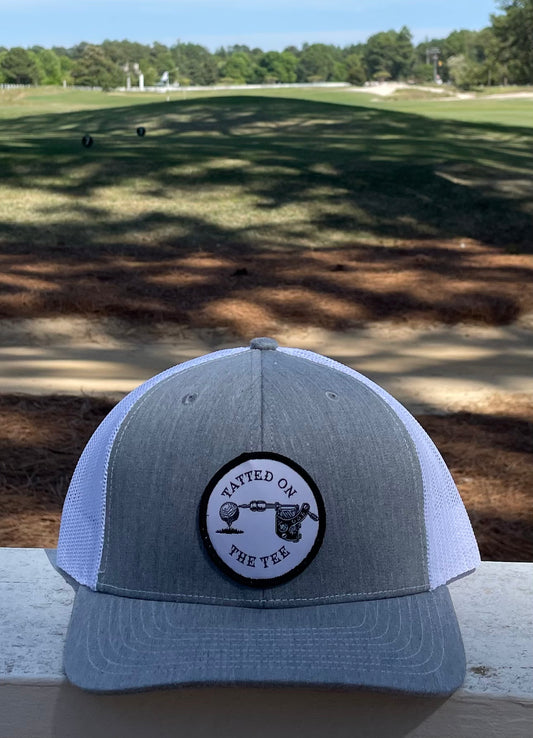 Grey/white Richardson 112 mesh back